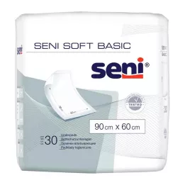 SENI Almofada de proteção de cama Soft Basic 60x90 cm, 30 unidades