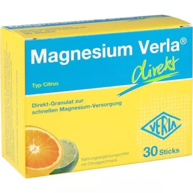 MAGNESIUM VERLA grânulos directos citrinos, 30 peças