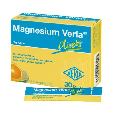 MAGNESIUM VERLA grânulos directos citrinos, 30 peças