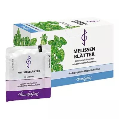 Sacos de filtro para chá de folhas de Melissa, 20X1,5 g