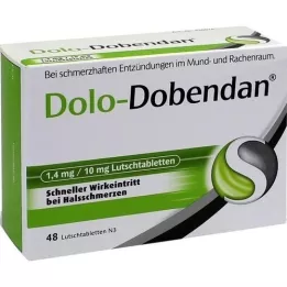 DOLO-DOBENDAN 1,4 mg/10 mg pastilhas, 48 unid
