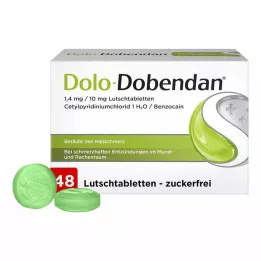 DOLO-DOBENDAN 1,4 mg/10 mg pastilhas, 48 unid