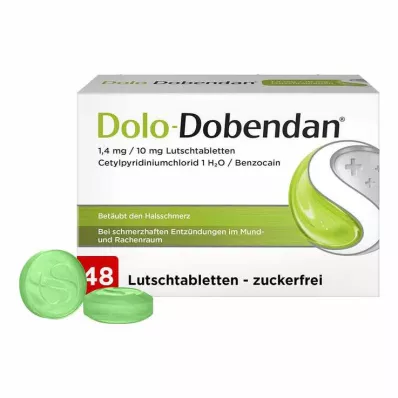 DOLO-DOBENDAN 1,4 mg/10 mg pastilhas, 48 unid DOLO-DOBENDAN 1,4 mg/10 mg pastilhas, 48 unid