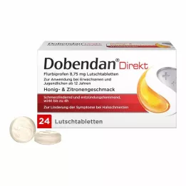 DOBENDAN Pastilhas Direct Flurbiprofen 8,75 mg, 24 unid