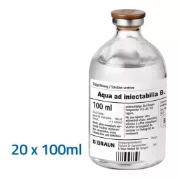 AQUA AD injectabilia solução injetável, 20X100 ml