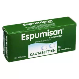 ESPUMISAN Comprimidos mastigáveis, 50 unidades