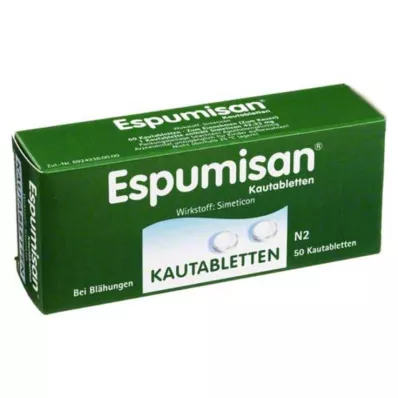 ESPUMISAN Comprimidos mastigáveis, 50 unidades