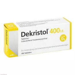 DEKRISTOL Comprimidos de 400 U.I., 100 unidades