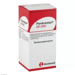 PANKREATAN 25.000 cápsulas duras gastro-resistentes, 100 unidades