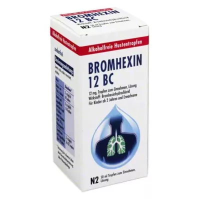BROMHEXIN 12 BC Gotas orais, 50 ml