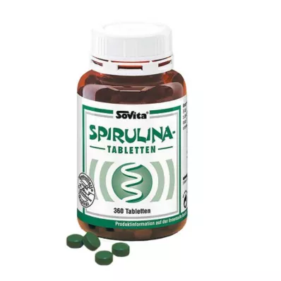 SOVITA Spirulina em comprimidos, 360 cápsulas