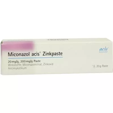 MICONAZOL Pasta de zinco acis, 20 g