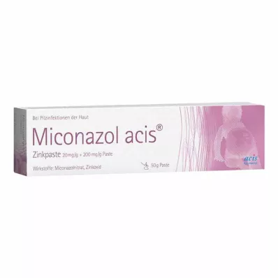 MICONAZOL Pasta de zinco acis, 50 g MICONAZOL Pasta de zinco acis, 50 g
