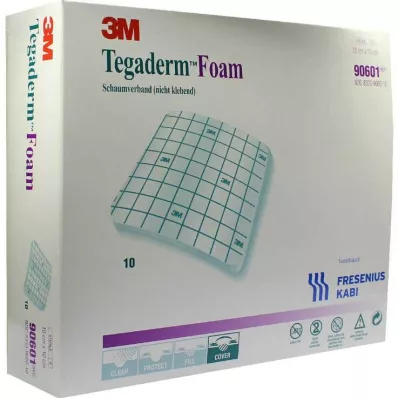 TEGADERM Ligadura de espuma FK 10x10 cm 90601, 10 unid