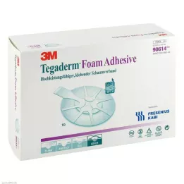 TEGADERM Espuma adesiva 6,9x7,6 cm oval 90614, 10 unid