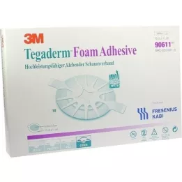 TEGADERM Espuma adesiva FK 10x11 cm oval 90611, 10 unid