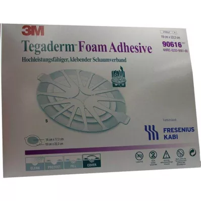 TEGADERM Espuma adesiva FK 19x22,2 cm oval 90616, 5 unid TEGADERM Espuma adesiva FK 19x22,2 cm oval 90616, 5 unid