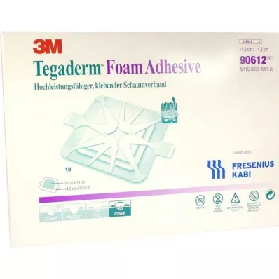 TEGADERM Espuma adesiva FK 14,3x14,3 cm 90612, 10 unid TEGADERM Espuma adesiva FK 14,3x14,3 cm 90612, 10 unid