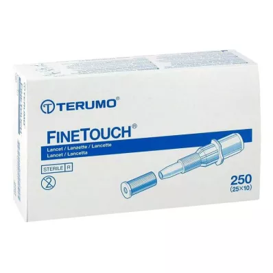 TERUMO Lancetas descartáveis FineTouch, 250 unidades