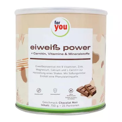 FOR YOU chocolate em pó eiweiß power, 750 g FOR YOU chocolate em pó eiweiß power, 750 g