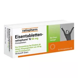 EISENTABLETTEN-ratiopharm N 50 mg comprimidos revestidos por película, 50 unid
