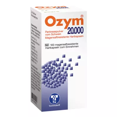 OZYM 20.000 cápsulas duras com revestimento entérico, 100 pcs OZYM 20.000 cápsulas duras com revestimento entérico, 100 pcs