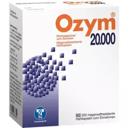 OZYM 20.000 cápsulas duras com revestimento entérico, 200 unidades
