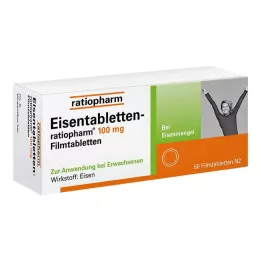 EISENTABLETTEN-ratiopharm 100 mg comprimidos revestidos por película, 50 unid