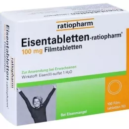 EISENTABLETTEN-ratiopharm 100 mg comprimidos revestidos por película, 100 unid