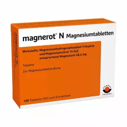 MAGNEROT N Comprimidos de magnésio, 100 unid