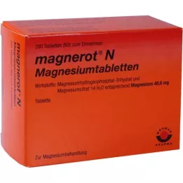 MAGNEROT N Comprimidos de magnésio, 200 unidades