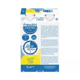 FRESUBIN 2 kcal Fibra DRINK Garrafa de limão, 4X200 ml