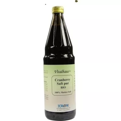 CRANBERRY SAFT Vitalhaus biológico puro, 750 ml