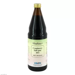 CRANBERRY SAFT Vitalhaus biológico puro, 750 ml