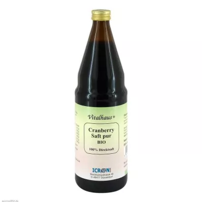CRANBERRY SAFT Vitalhaus biológico puro, 750 ml