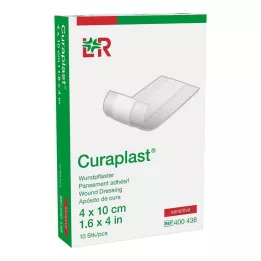 CURAPLAST Penso para feridas sensível 4x10 cm 1 m, 10 pcs