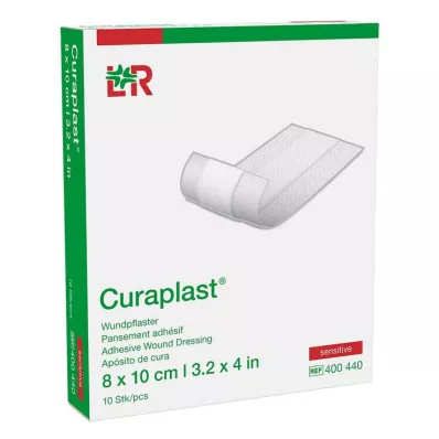 CURAPLAST Penso sensível para feridas 8x10 cm 1 m, 10 pcs