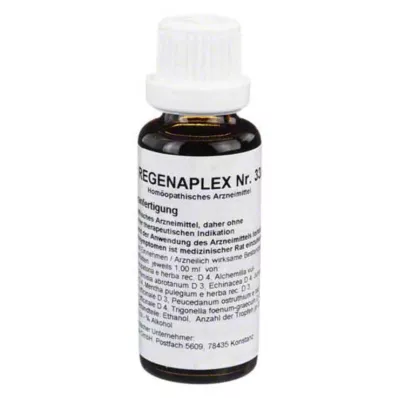 REGENAPLEX N.º 33/zb gotas, 30 ml