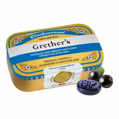 Grethers Groselha preta sem açúcar, 110 g Grethers Groselha preta sem açúcar, 110 g