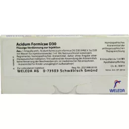 Acidum Formicae D 30 ampolas, 8 unid