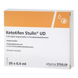 KETOTIFEN Stulln UD Pipeta de dose única para colírio, 20X0,4 ml