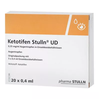 KETOTIFEN Stulln UD Pipeta de dose única para colírio, 20X0,4 ml KETOTIFEN Stulln UD Pipeta de dose única para colírio, 20X0,4 ml