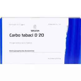 CARBO TABACI D 20 ampolas, 8 unid