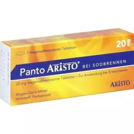 PANTO Aristo para a azia 20 mg comprimidos com revestimento entérico, 7 unid