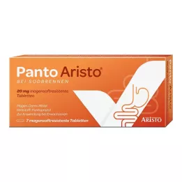 Panto Aristo para azia 20 mg comprimidos gastrorresistentes de pantoprazol, 7 unidades