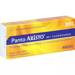 PANTO Aristo para a azia 20 mg comprimidos com revestimento entérico, 14 unidades