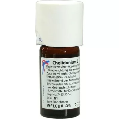 CHELIDONIUM D 1 diluição, 20 ml