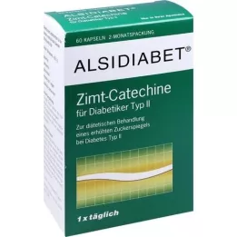 ALSIDIABET Catequinas de canela para diabetes II Cápsulas, 60 Cápsulas