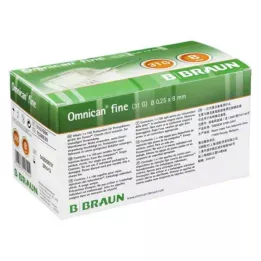 OMNICAN Cânula fina para caneta 31 G 0,25x8 mm, 100 unidades