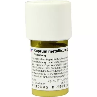 CUPRUM METALLICUM praep.D 30 Trituração, 20 g